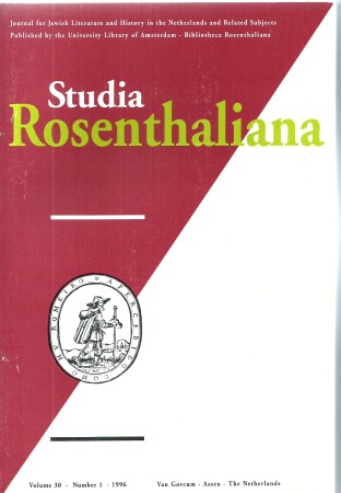 First image with 'Studia Rosenthaliana Volume 30- Nr. 1- 1996'