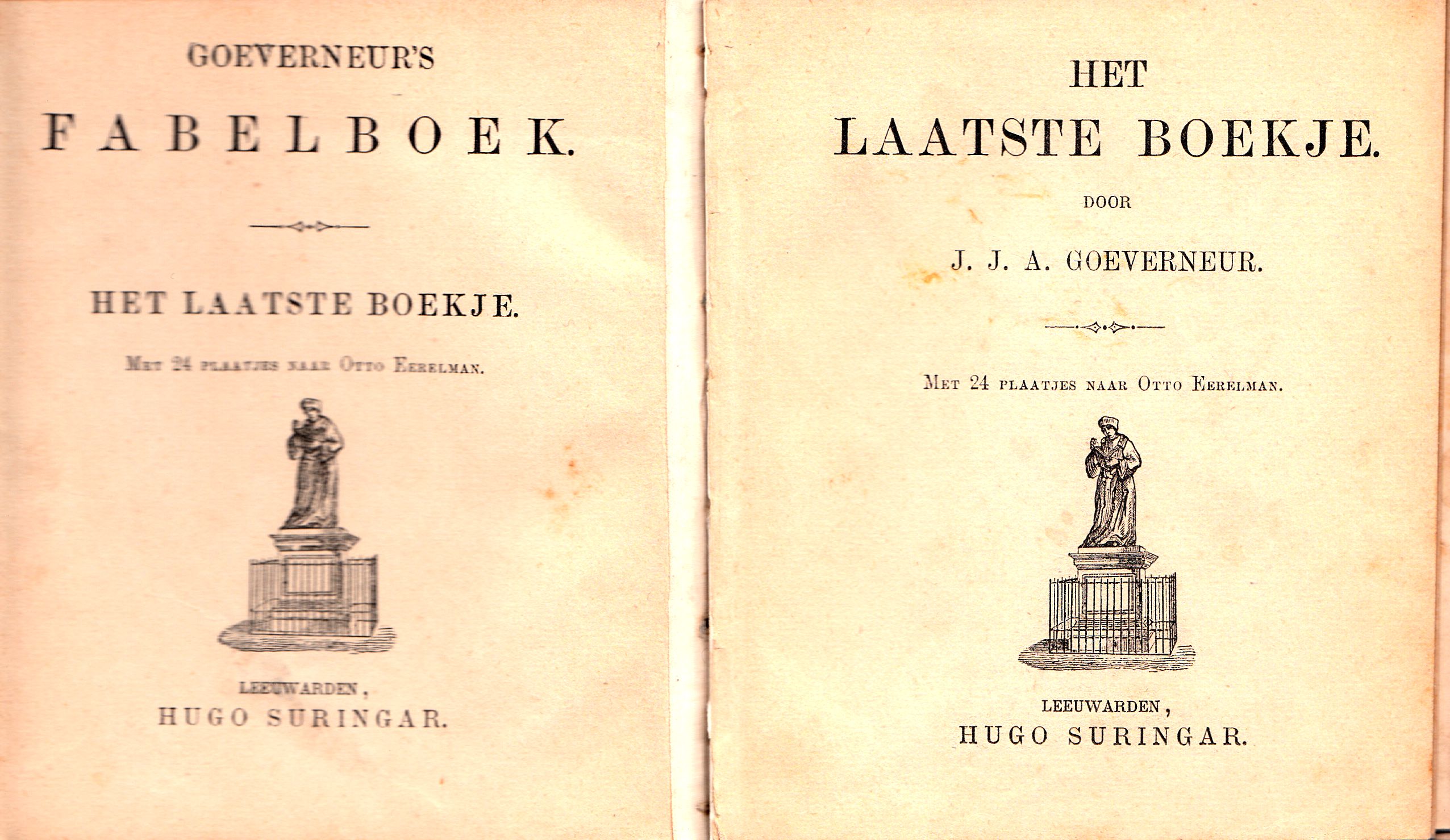 Goeverneur, J.J.A. Het Laatste boekje