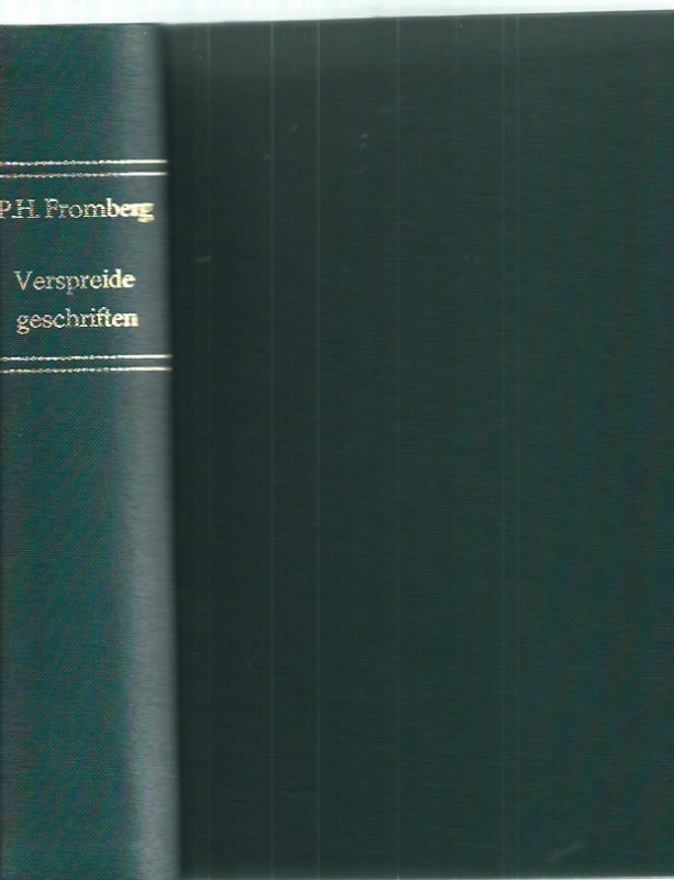 Fromberg, Mr. P.H. Verspreide geschriften verzameld door Chung Hwa Hui Chinese vereeniging in Nederland