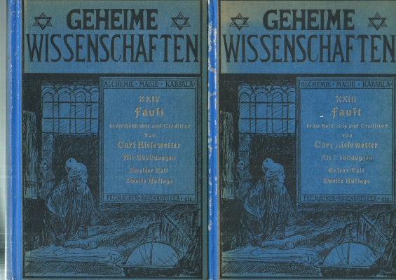 Kiesewetter, Carl Faust in der Geschichte und Tradition. Compl. in 2 delen