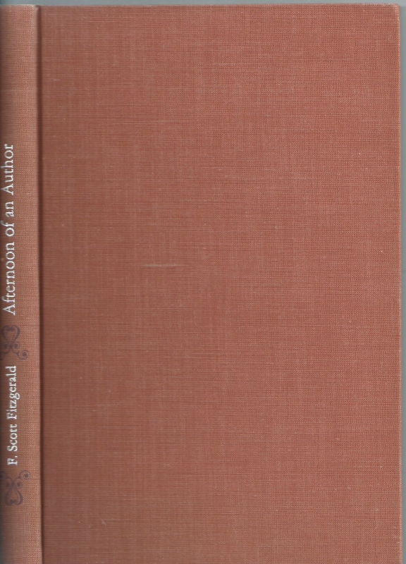 Scott Fitzgerald, F. Afternoon of an Author