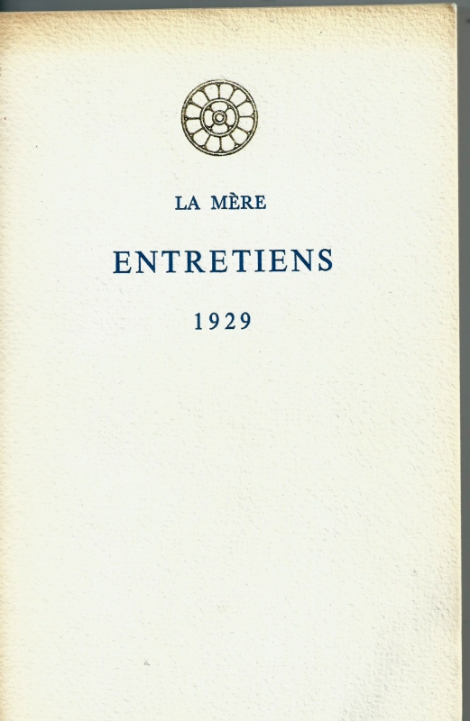 Mere, La Entretiens 1929