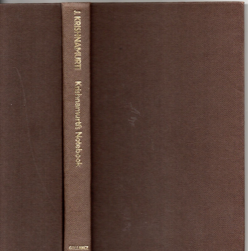 Krishnamurti, J. Krishnamurti's Notebook
