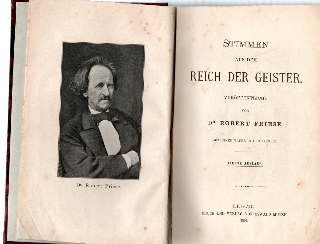 Friese, Robert Stimmen aus dem Reich der Geister