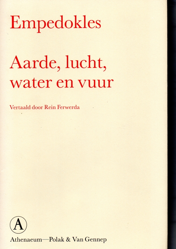 Empedokles Aarde, lucht, water en vuur