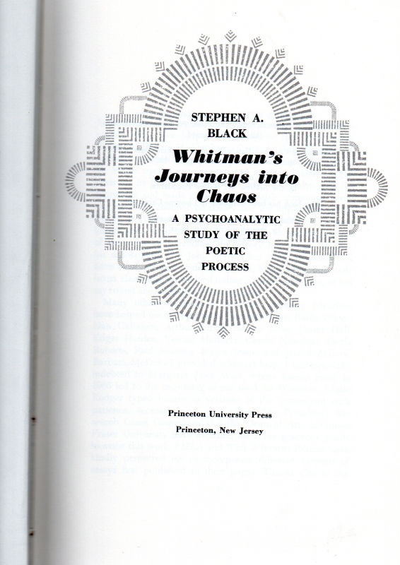 Black, Stephen A. Whitman's Journey into Chaos