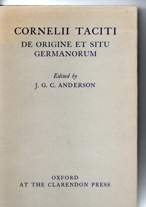 Taciti De Origine et situ Germanorum