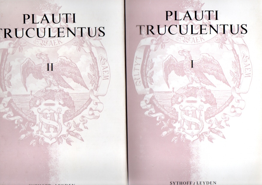 Enk, P.J. Plauti Truculentus 2vols