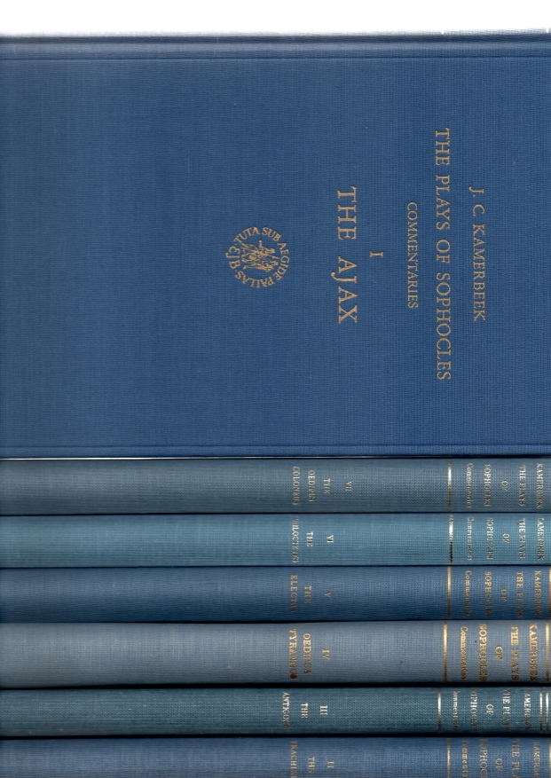 Kamerbeek . Sophocles, J.C. The plays of Sophocles 7 vols set.