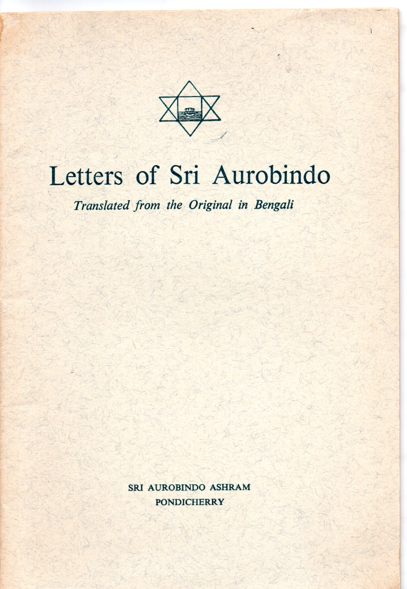 Aurobindo, Sri Letters of Sri Aurobindo