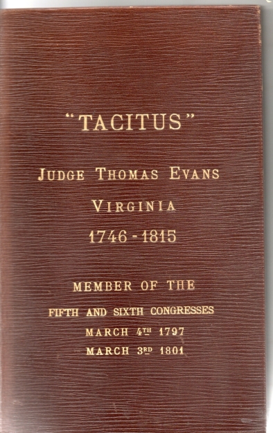 Evans, Thomas A series of letters addressed to Thomas Jeferson esq. president of the US