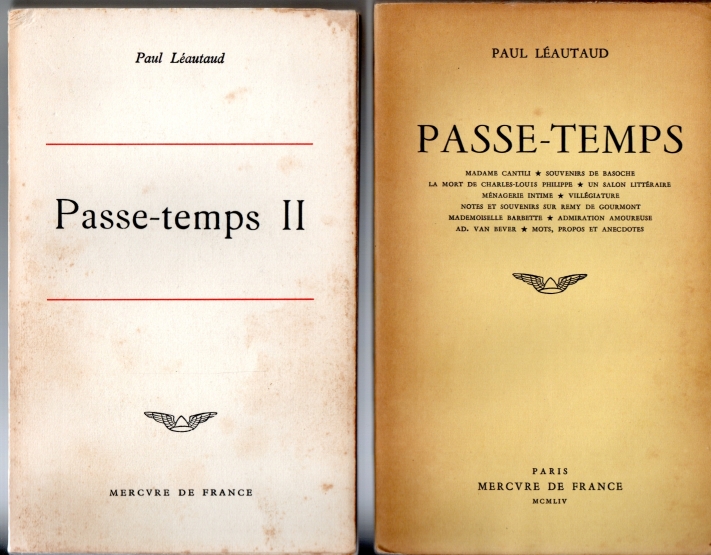 Leautaud, Paul Passe -Temps I & II