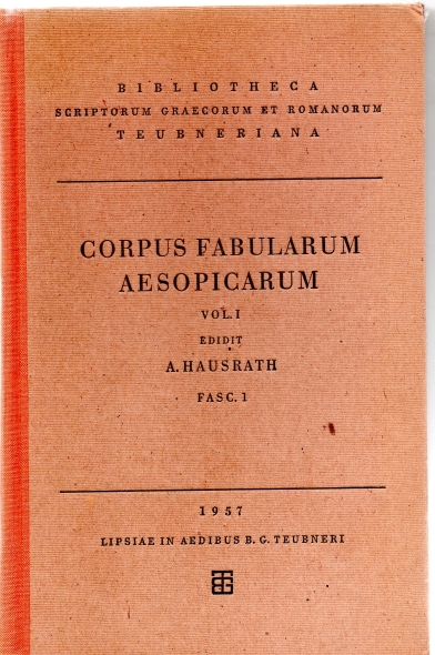 Aesopus - Hausrath Corpus Fabularum Aesopicarum