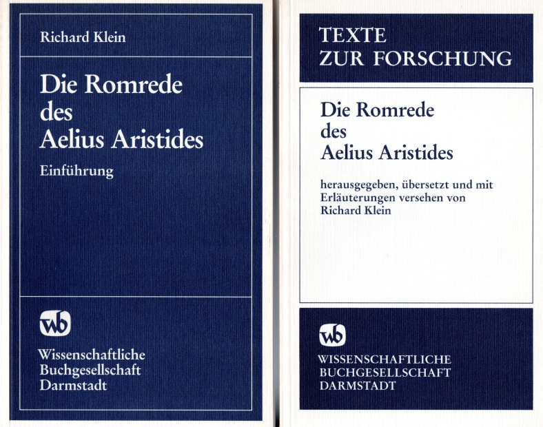 Aristides Die Romrede des Aelius Aristides