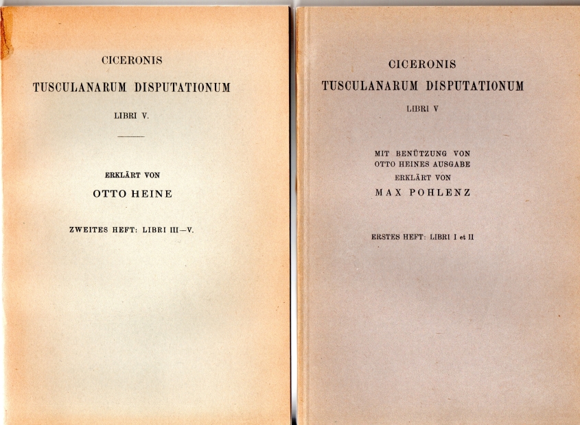 Cicero Tusculanarum Disputationum Libri 1-5 in 2 vols