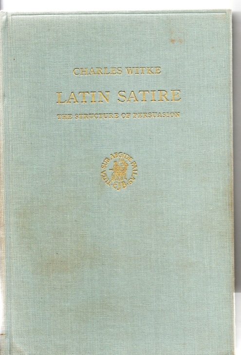 Witke, Charles Latin Satire