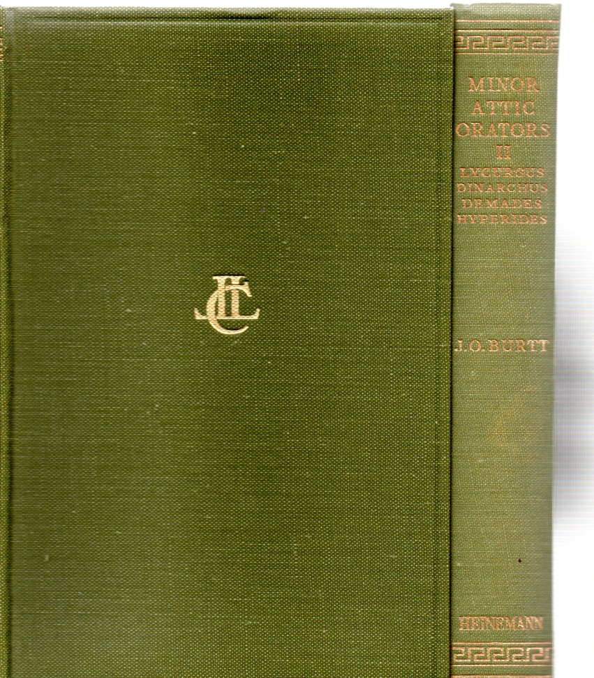 Minor Attic Orators 2 vols set Resp.:LCL:308 & LCL:395.