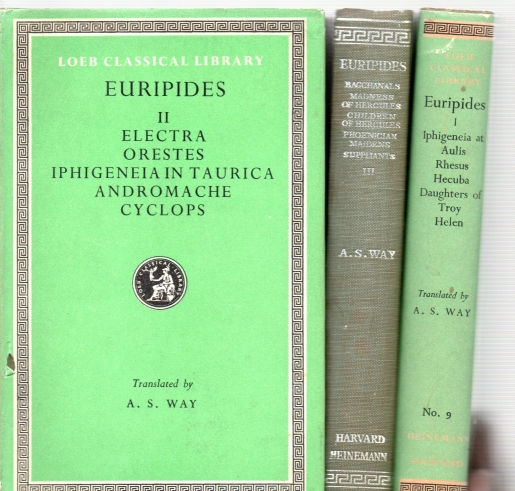 Euripides Vol. 1,2 3 Edit/ Transl: A.S.Way
