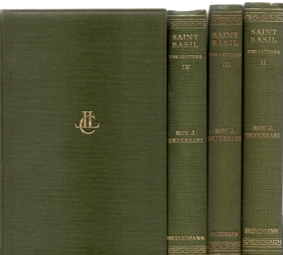 Saint Basil The Letters in 4Vols  Loeb ClassicaL Library