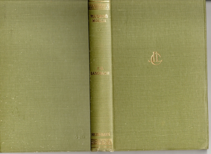 Plutarch Moralia XV. Fragments