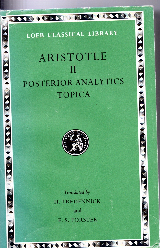 Aristotle Posterior analytics Topica