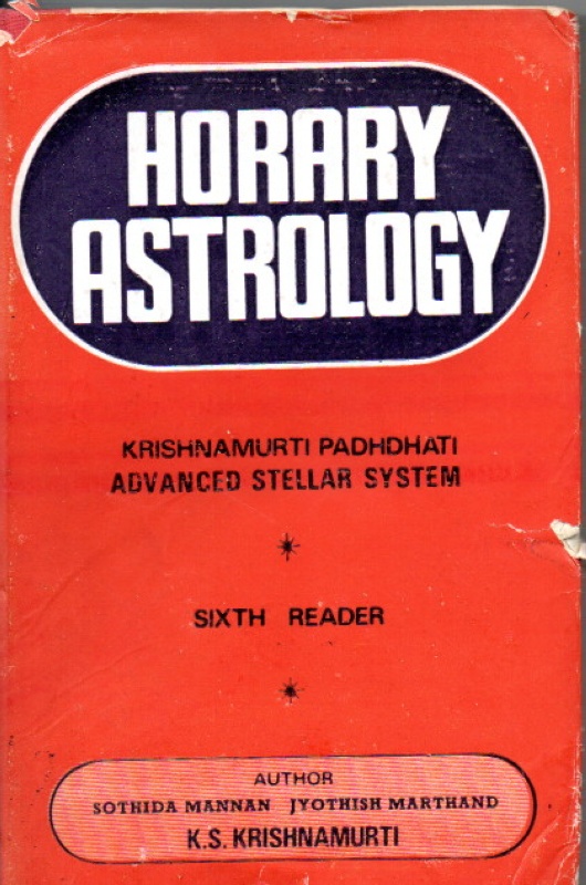 Krishnamurti, K.S. Horary Astyrology
