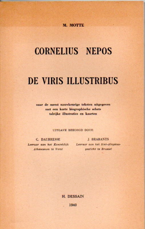 Nepos, Cornelius De Viris Illustribus