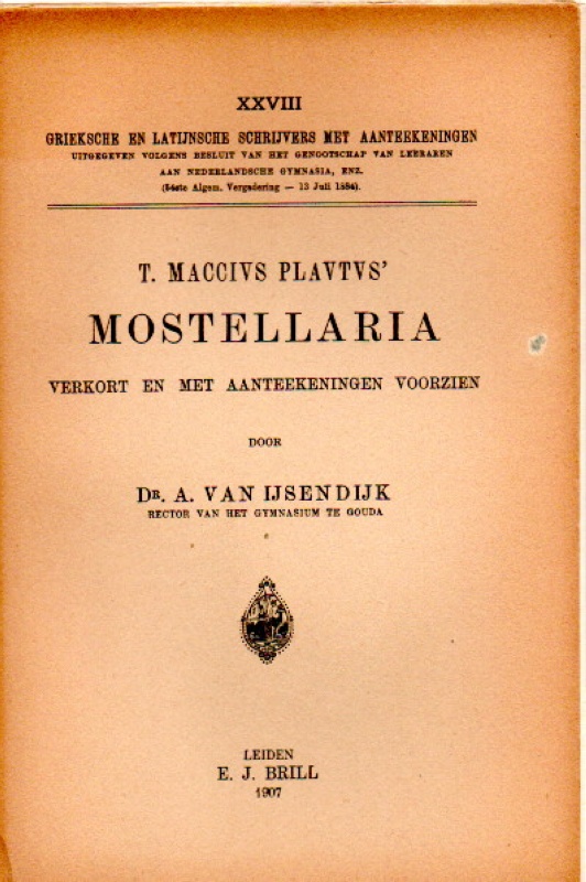 Plautus, T.Maccius Mostellaria