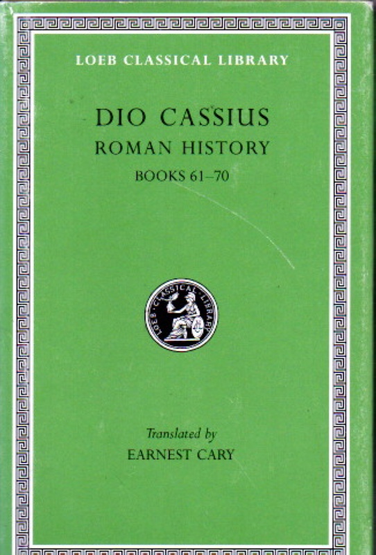 Cassius, Dio Dio Cassius Roman History. Band VIII. LCL 176