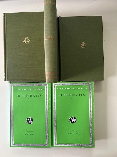 Hippocrates. ( Transl.: W.H.S.Jones Vol. 1-4. Paul Potter: Volumes 5 ,6. Hippocrates - 6 vols set