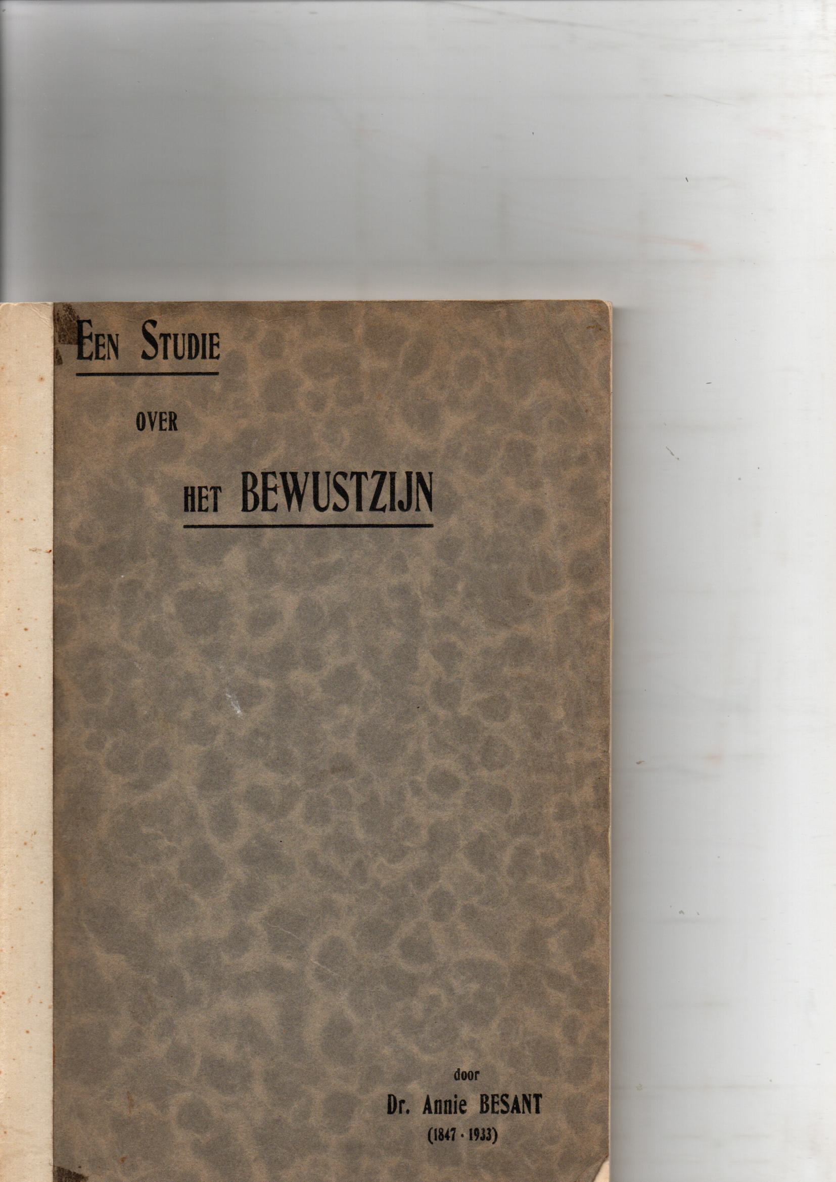 Besant, Annie, Een studie over het Bewustzijn, Een bijdrage tot de wetenschapder zielekunde